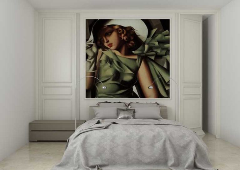 camera da letto con armadio nascosto